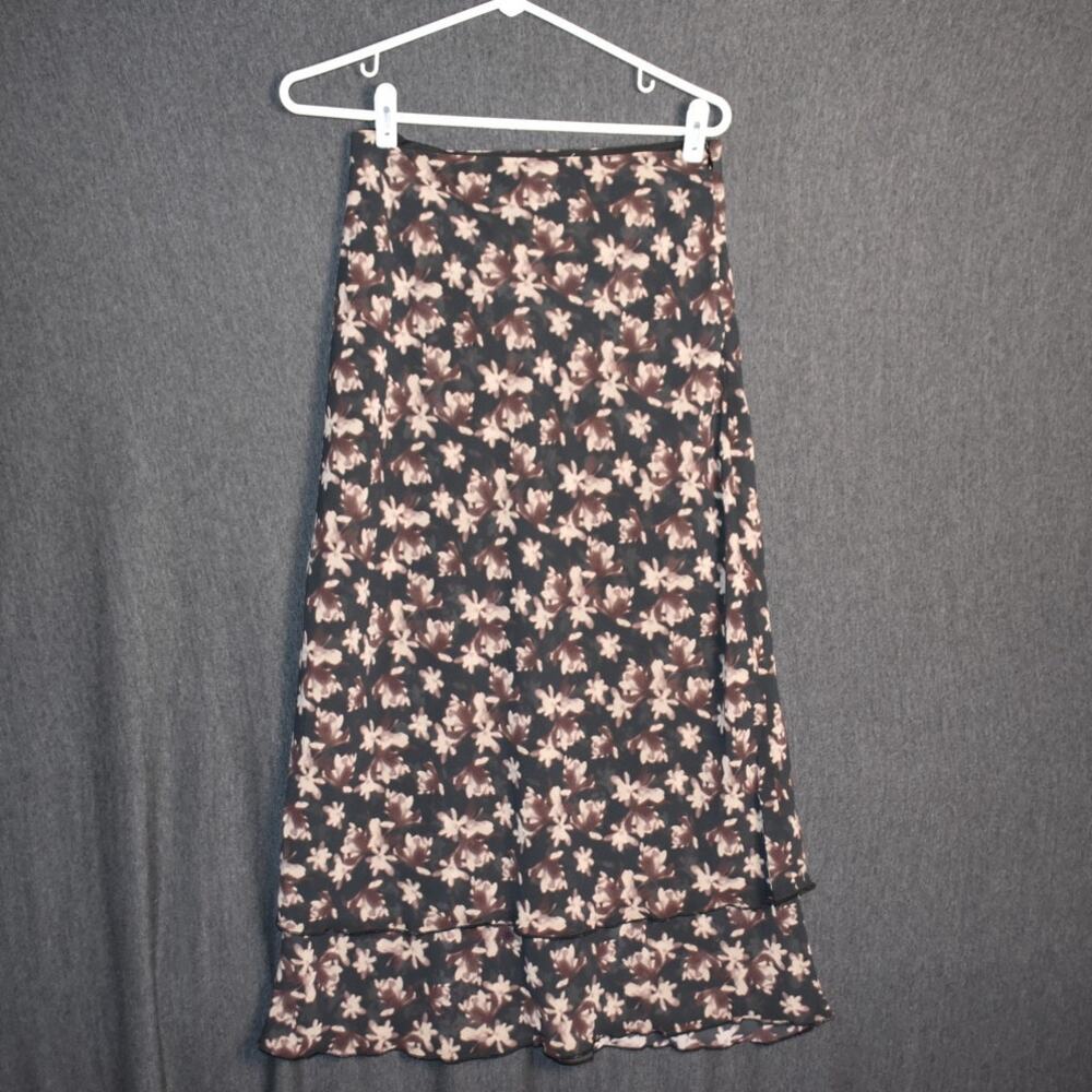 NEW Frank & Oak Women's Small Layered Maxi Skirt Lined NWT